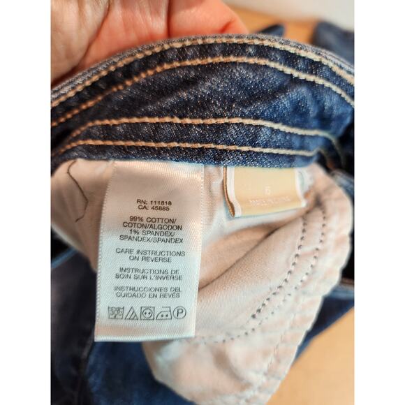 Michael Kors Women's Medium‎ Wash Denim low waist Jeans Size 6 Slim Fit - Picture 6 of 6